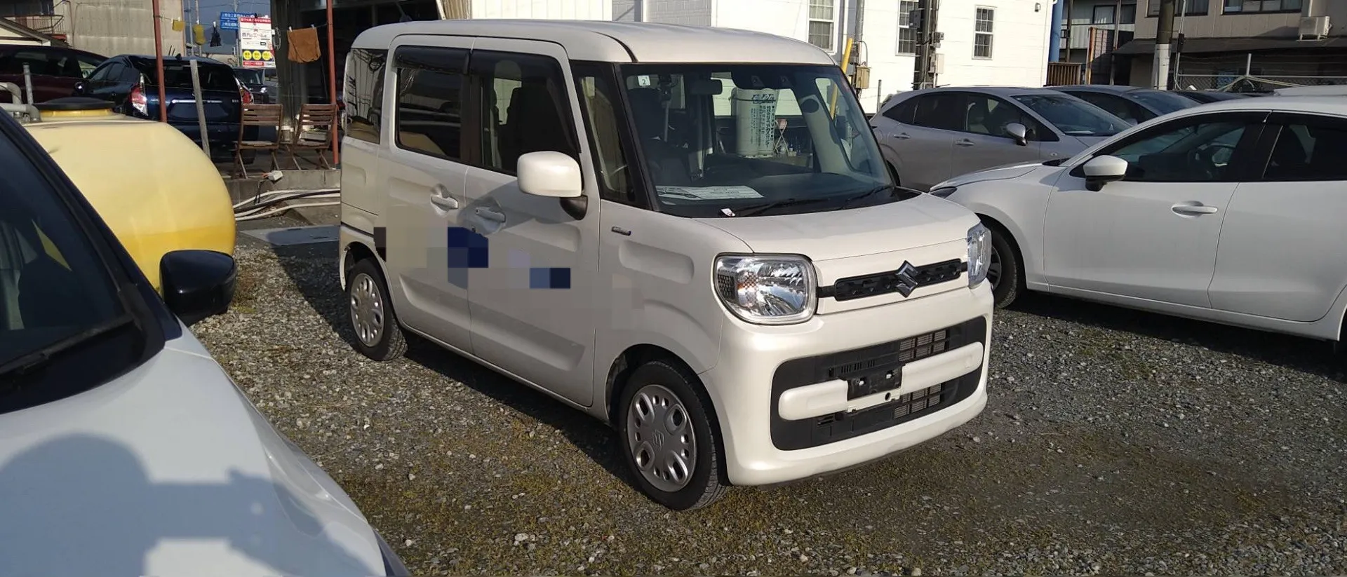 SUZUKI スペーシア 看板剥離・ステッカー剥がし作業